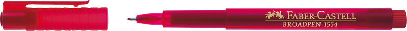 Faber-Castell Broadpen 1554 Fineliner 0,8 mm – rot – dokumentenecht