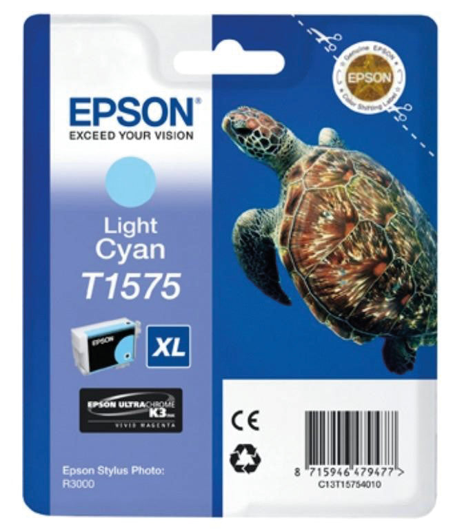 Epson Tintenpatrone T1575, cyan, 25,9 ml