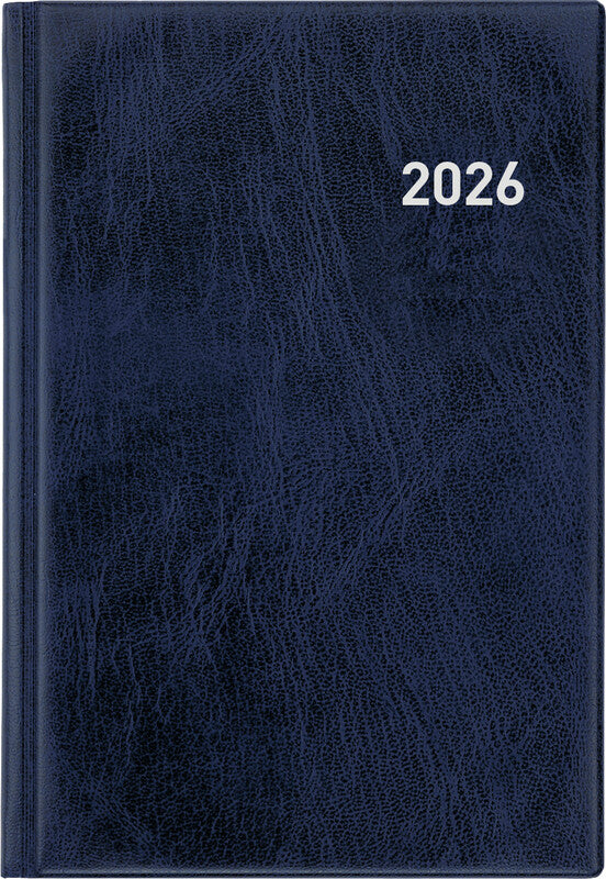 Biella Terminia Agenda – 1 Woche/2 Seiten, gebunden, 14,5 × 20,5 cm, 2026, Dunkelblau, FSC