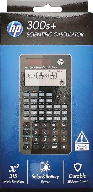 HP Taschenrechner 300s + – 15-stellig, LCD, Prozent/Rundung, Solar + Batterie, 79×153×15 mm
