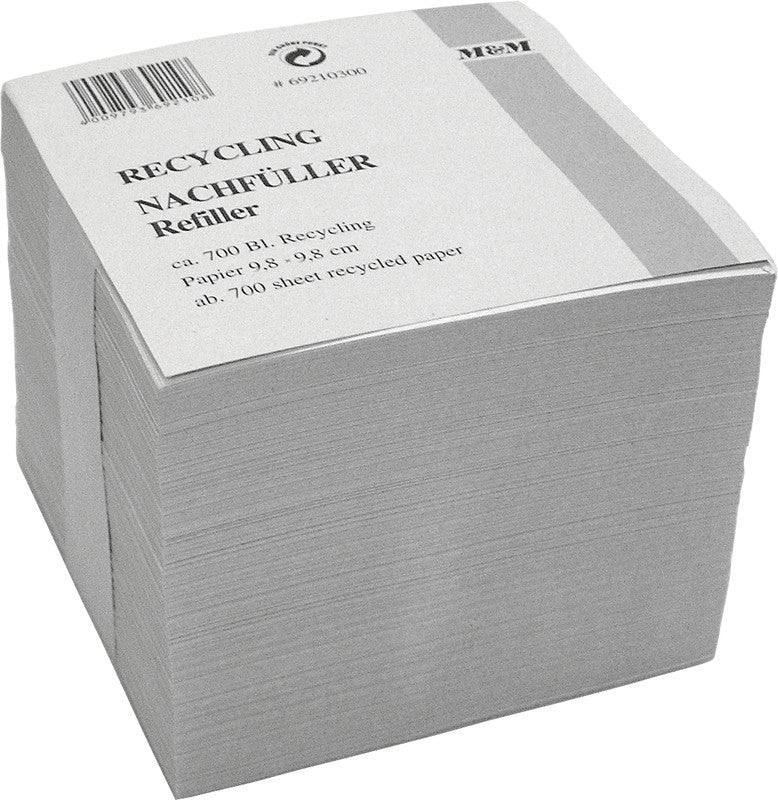 Metzger & Mendle Ersatzzettel – 98 × 98 mm – Papier