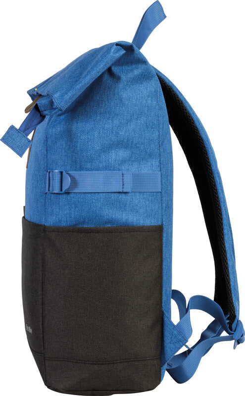 Bestway Notebook-Rucksack Campus Style – 19 l, Roll-Top, wasserabweisend – Marineblau/Schwarz