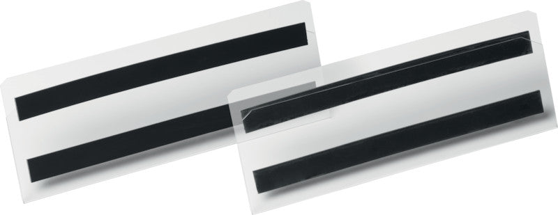 Durable Magnetleiste – 210 × 74 mm, transparent, wiederverwendbar, 10er-Pack