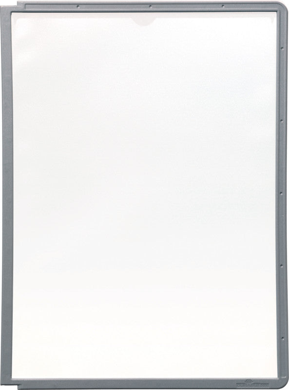 Durable Sherpa Panel Hängesichttafel – A4 Hochformat, Graphit, Kunststoff – 1 Stk