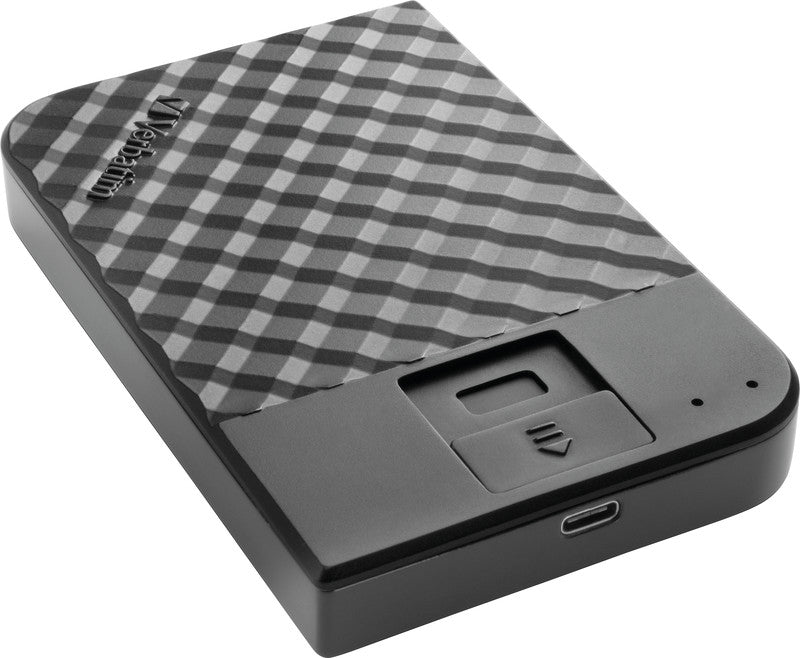 Verbatim Externes SSD-Laufwerk – 2 TB, USB 3.0, Fingerabdruckscanner