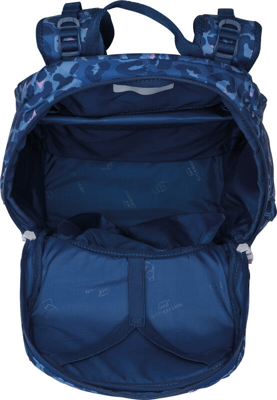 Beckmann Schulrucksack Active Air Flx – Cheetah – 26,0×39,0×22,0 cm – recycelte Materialien