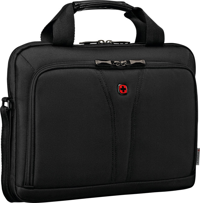 Wenger/SwissGear Wenger BC-Free Notebook-Tasche – für Notebooks bis 14", 5 l, Aufsteckfunktion, recyceltes PET (rPET), schwarz