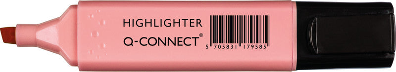 Q-CONNECT Textmarker Set 6 Farben Pastell – Keilspitze, 1–5,2 mm