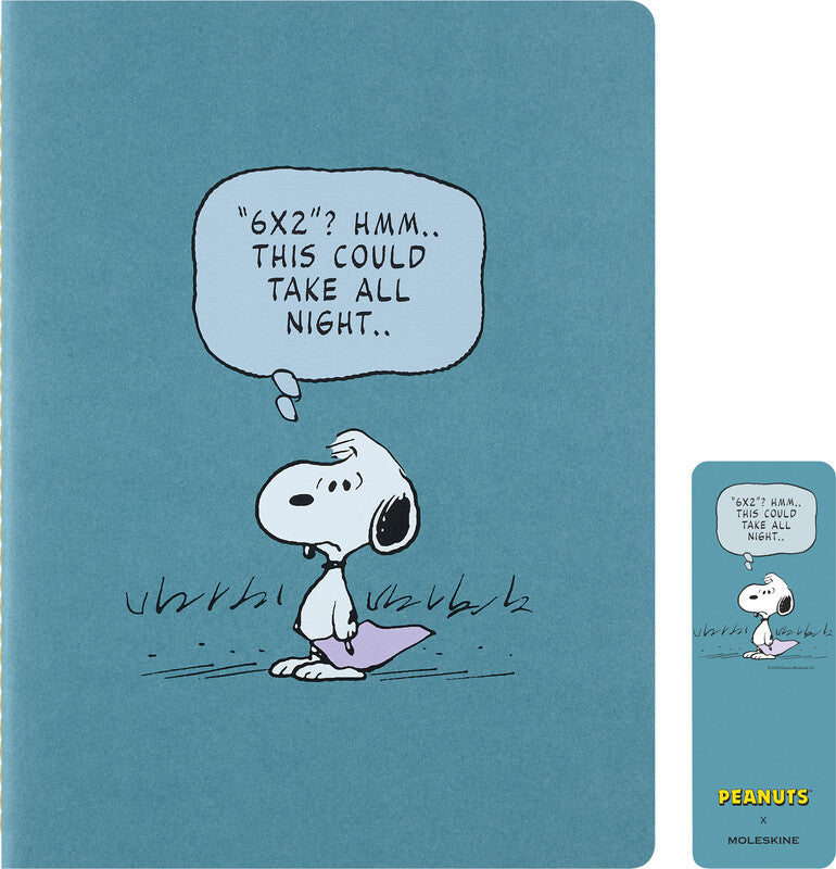 Moleskine Notizheft Limited Edition PEANUTS, 190 × 250 mm, liniert, Fadenheftung, 70 g/m² – sortiert