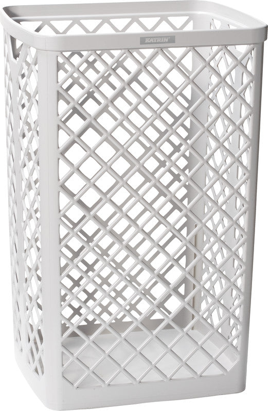 Katrin Abfallcontainer – 40 l – ohne Deckel – Kunststoff, Weiss – B × H × T 320 × 500 × 250 mm
