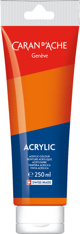 Caran d-Ache Caran d'Ache – Acrylfarbe – Rotorange, 250 ml
