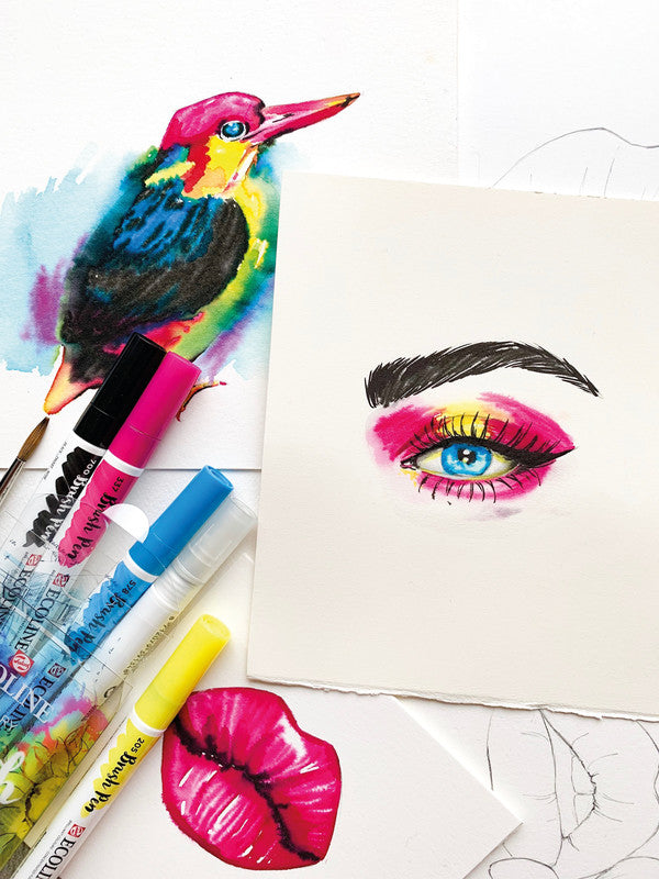 Talens ecoline Filzstifte, 4 Farben, 5 Stk.