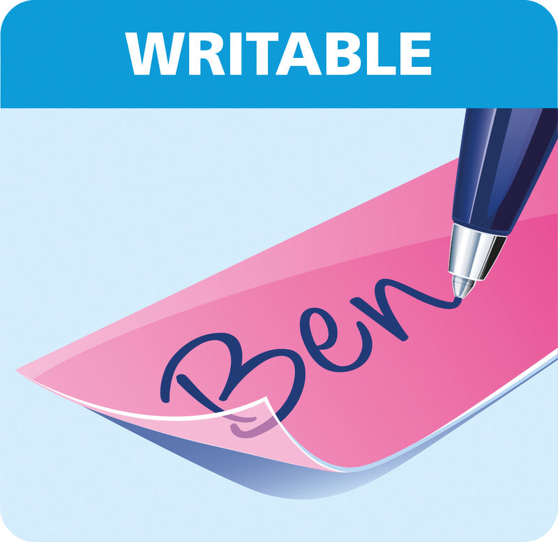 TESA Büro-Klebeband Removable Neon – wiederablösbar, 19 mm × 10 m, sortiert