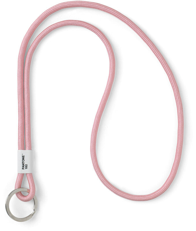 Pantone by Copenhagen Lanyard – mit Schlüsselring, Nylon, Rosa, Bandlänge 48 cm, Breite 33 mm