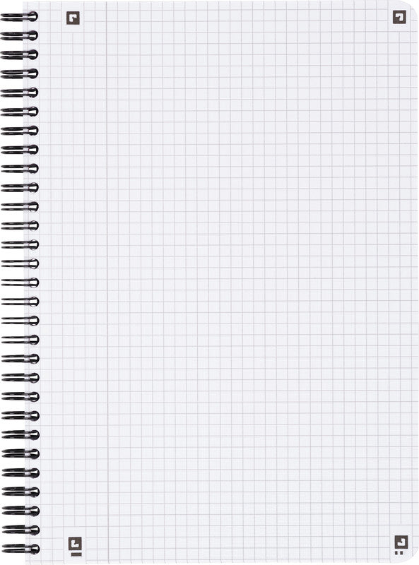 Oxford Collegeblock, Karton, 80 Blatt, 4-fach gelocht, perforiert, 90 g/m² – Schwarz, für SCRIBZEE App