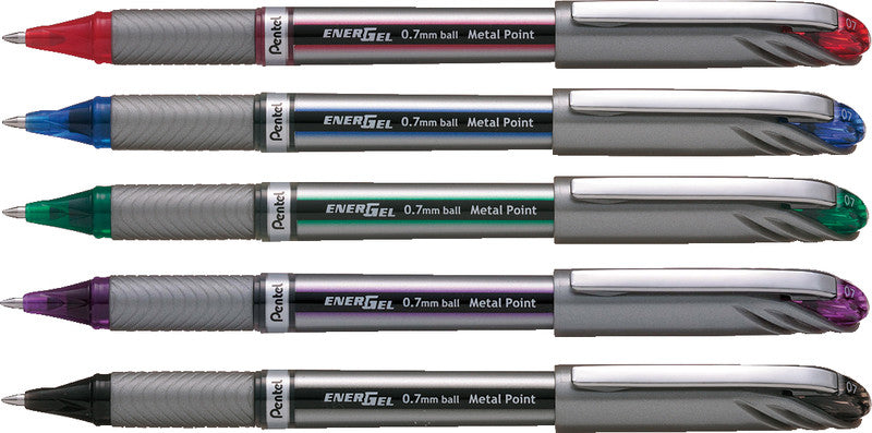 Pentel EnerGel Plus Gelschreiber – Blau, 0,7 mm, Kappe