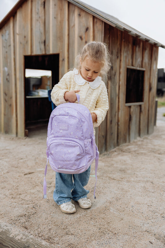 Beckmann Kindergartenrucksack Sport Mini – Purple Summer – aus recycelten PET-Flaschen
