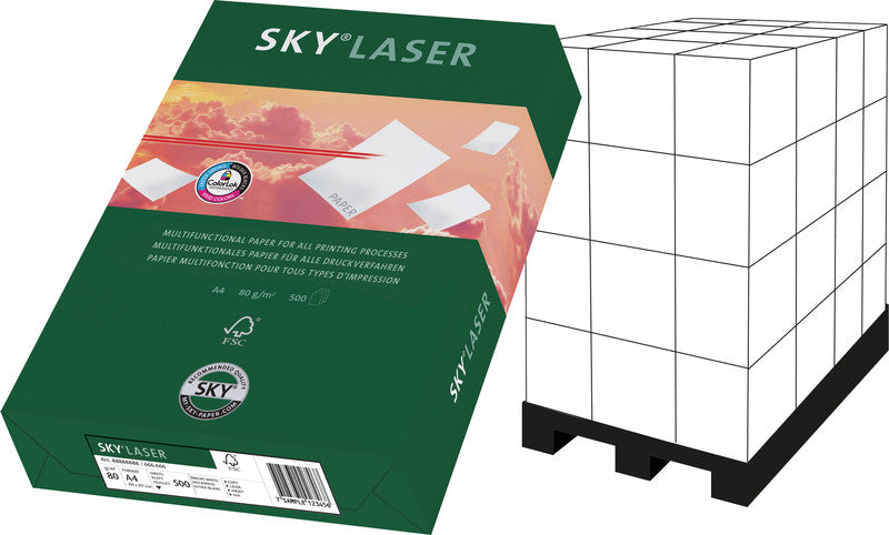 Schneidersöhne Kopierpapier – A4, 80 g/m², hochweiss – für Inkjet/Laser/Kopierer – FSC – 500 Blatt