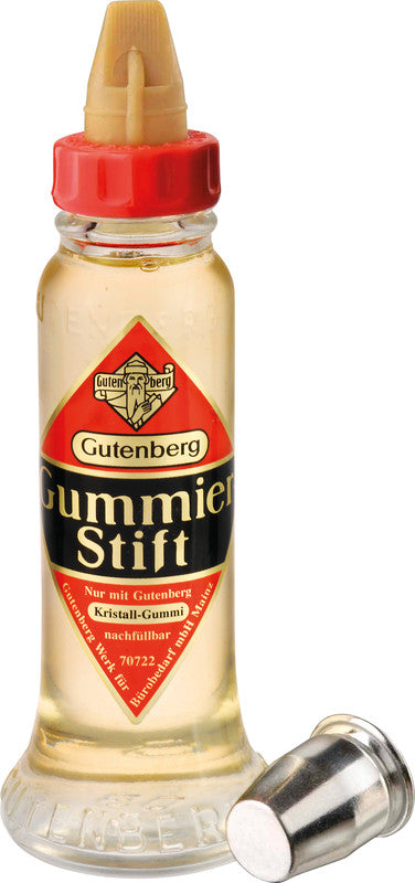 Noname GUTENBERG Klebestift – Stift, permanent, transparent, nachfüllbar, lösemittelfrei, 60 ml, für Papier