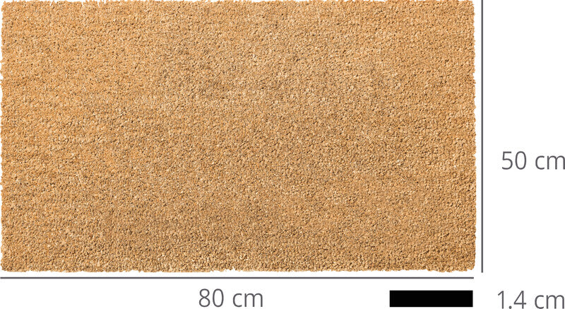 Velcoc Bodenmatte – Hellbraun, Kokosfasern, Dicke 1,4 cm