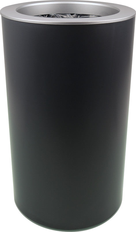 Helit Papierkorb the architect – 17 l – Kunststoff, schwarz – Ø 240 × H 405 mm