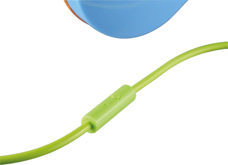 Hama Kids Guard – On-Ear Headset – 3,5 mm Klinke, abnehmbares Kabel, Lautstärkebegrenzung 85 dB – Blau/Orange