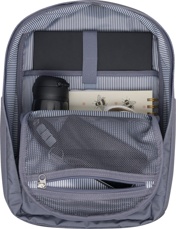 Beckmann City Light – Notebook-Rucksack – für 13"-Notebook, 20 l, rPET, grau