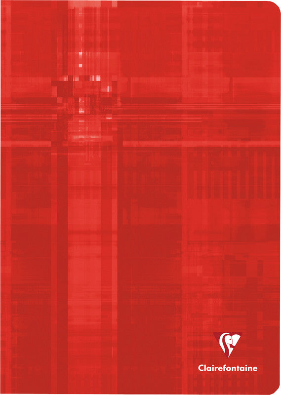 Clairefontaine Notizheft A4, liniert, Klammerheftung, Karton, 120 Seiten, 90 g/m² – sortiert