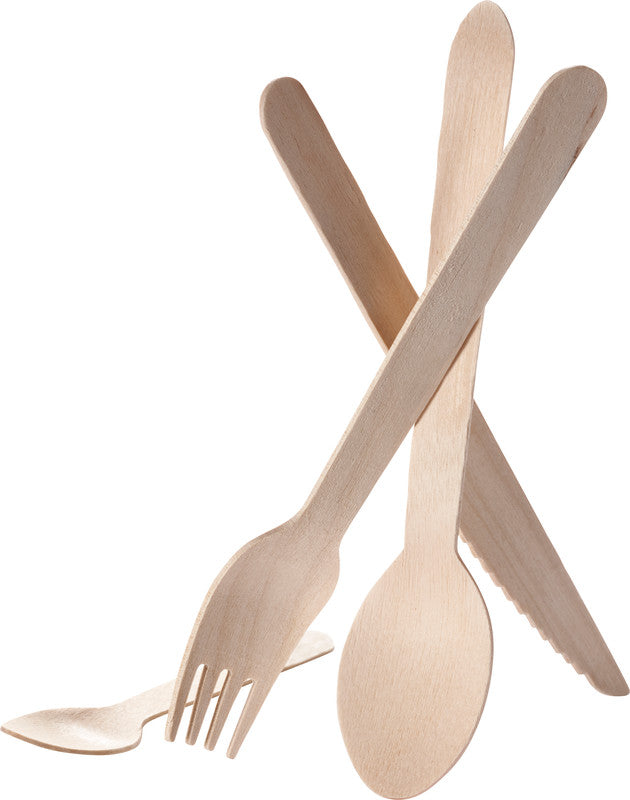 Duni ecoecho Gabel Holz – 16 cm, braun, 100 Stück