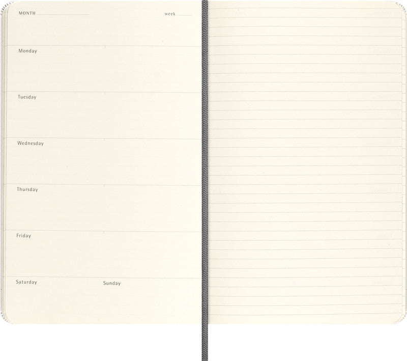 Moleskine Notizbuch, 130 × 210 mm, liniert, Leimbindung, Hardcover, 176 Seiten – sortiert, 2er-Pack