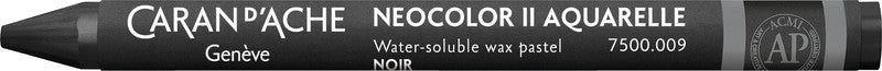 Caran d-Ache Caran d'Ache Neocolor II Aquarellfarbstift – Schwarz, Mine Ø 8,6 mm