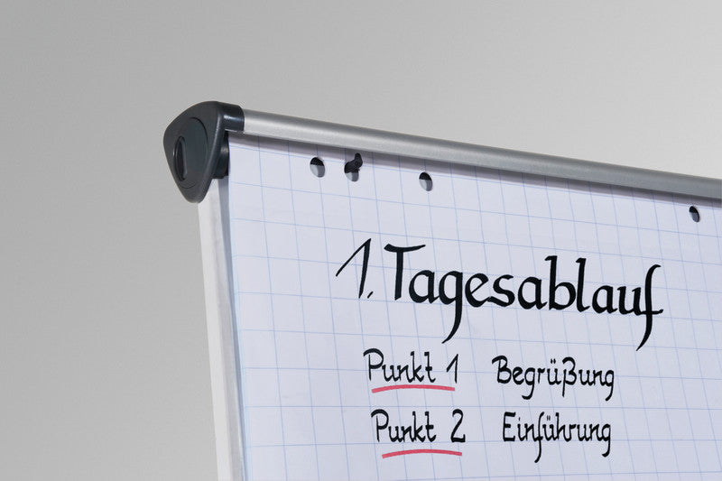 Legamaster Flipchart-Block – 65 × 98 cm, 20 Blatt/Block, 5 Blöcke, kariert, weiss, Papier, perforiert