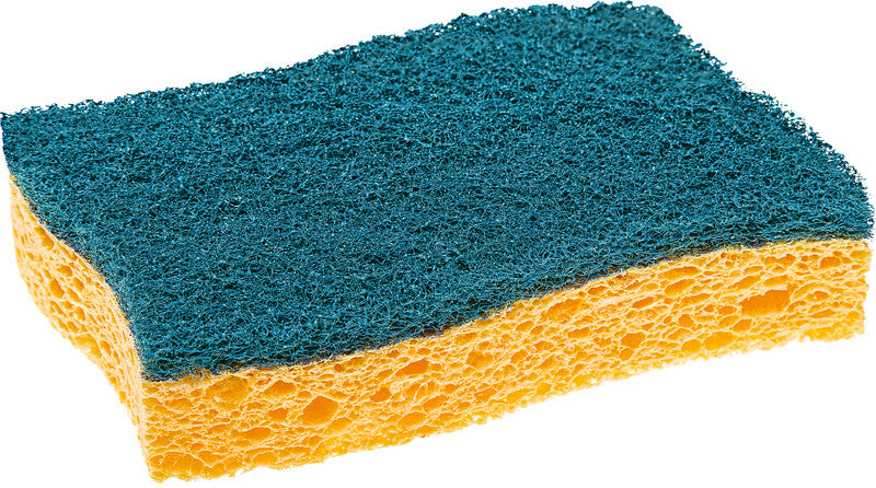3M Schwamm – Naturfaser, 15 × 10,5 × 2,5 cm, Gelb, für antihaftbeschichtetes Kochgeschirr, Glas, 2 Stk.
