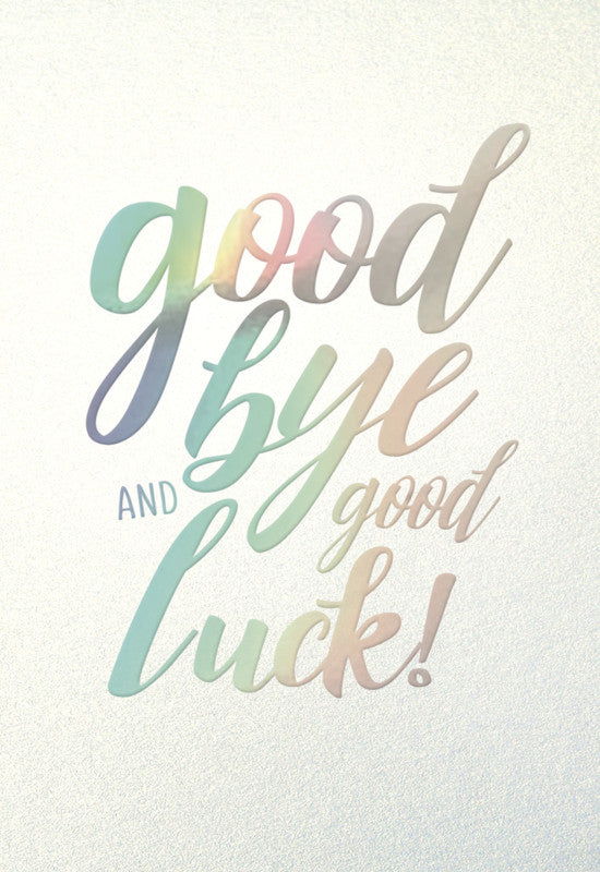 Kurt eulzer Abschiedskarte (Good Luck) – A6 (105 × 148 mm) – mit Umschlägen, Text EN, Karton, 6er Pack