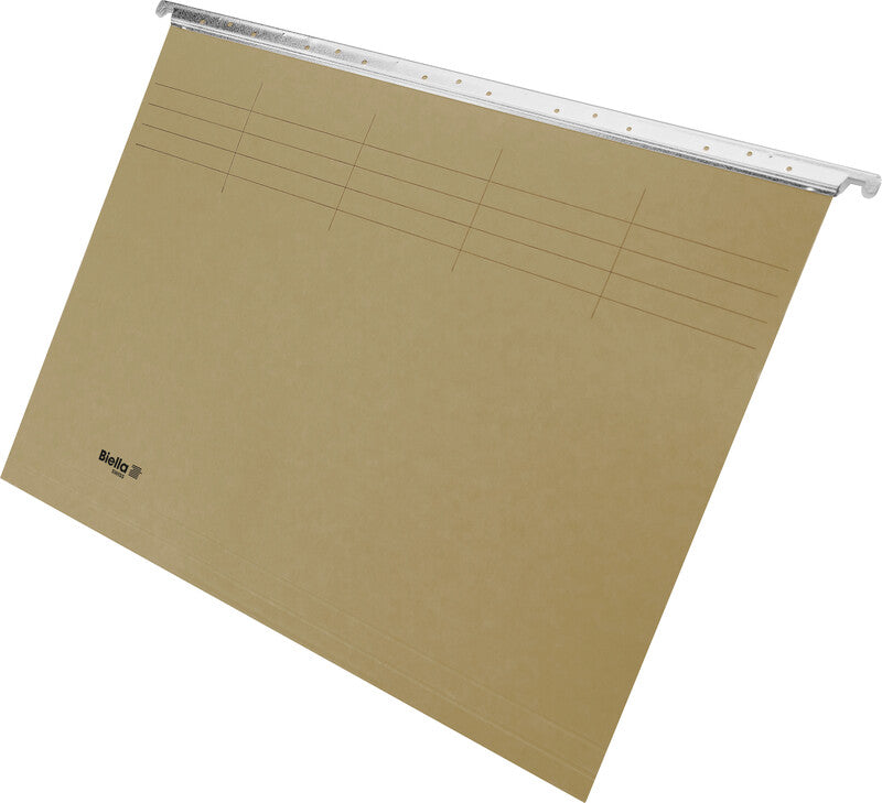 Biella Hängeordner für A4 – Karton, Grau, 320 × 250 mm, mit Vordruck