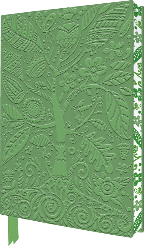 Flame tree Notizbuch A5, liniert, Softcover, 176 Seiten, 80 g/m² – grün