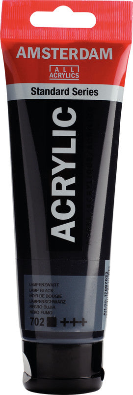Royal Talens Amsterdam – Acryl Standard – Acrylfarbe – Lampenschwarz, 120 ml