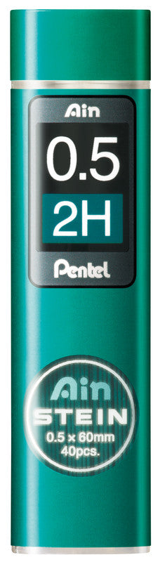 Pentel Bleistiftminen – Graphit, 0,5 mm, 2H, 40 Stk.