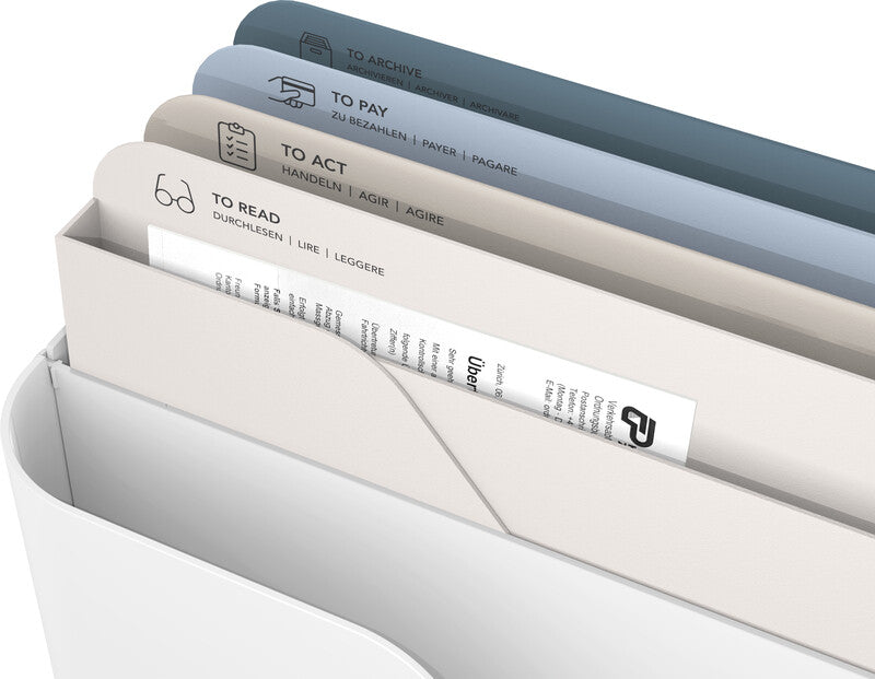 Rotho Briefkorb – Kunststoff, für A4, weiss, B 356 × H 160 × T 295 mm
