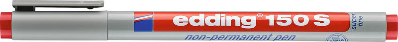 Edding Non-Permanent-Marker 150 S – superfein 0,3 mm – rot – feucht abwischbar