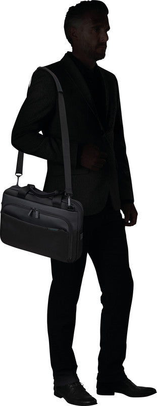 Samsonite Mysight Notebook-Tasche – für Notebooks bis 14,1", Tablets bis 10,5", 8,5 l, Aufsteckfunktion, Recycelt
