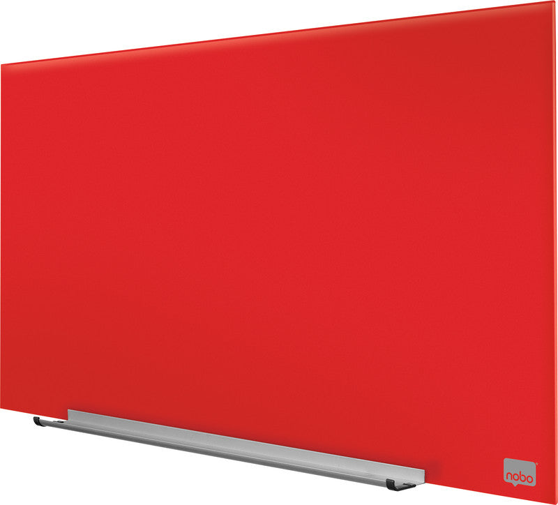Nobo Whiteboard – 126 × 71 cm, Glas, magnetisch, Wandmontage, inkl. Stift, Magnete, Montagesatz