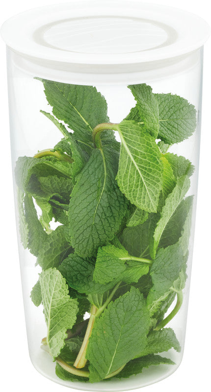 Rotho Glasbehälter Cristallo – 1,2 l – rund – Ø 11 × 19,3 cm – Borosilikatglas – transparent