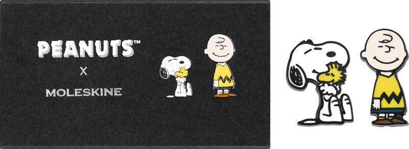 Moleskine Pins PEANUTS – 6 × 15 mm – Zinklegierung, 2 Stück