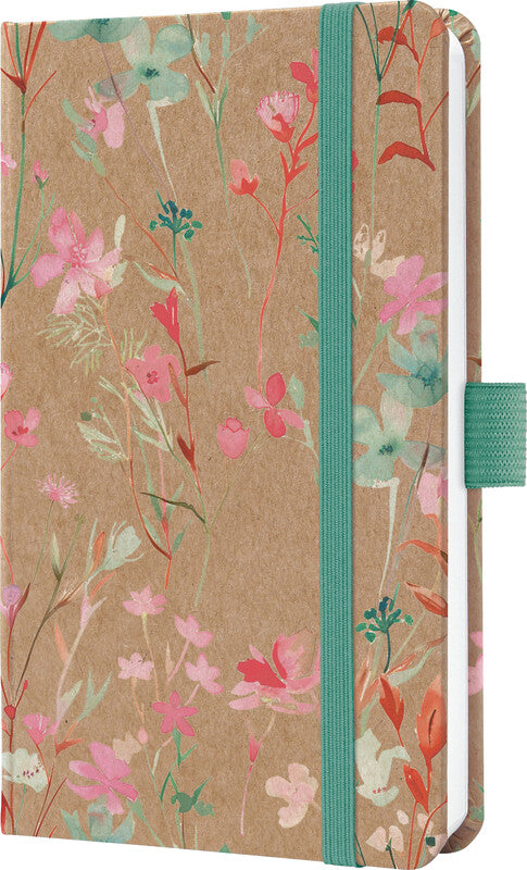 Sigel JOLIE Pure Agenda – 1 Woche/2 Seiten, gebunden, A6, 2027, Green Floral Serenity, FSC