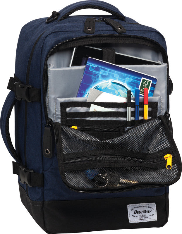 Bestway Cabin Pro Small – Notebook-Rucksack – für 14"-Notebook, 20 l, Kunststoff, Marineblau