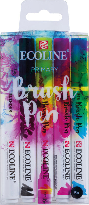 Talens ecoline Filzstifte, 4 Farben, 5 Stk.