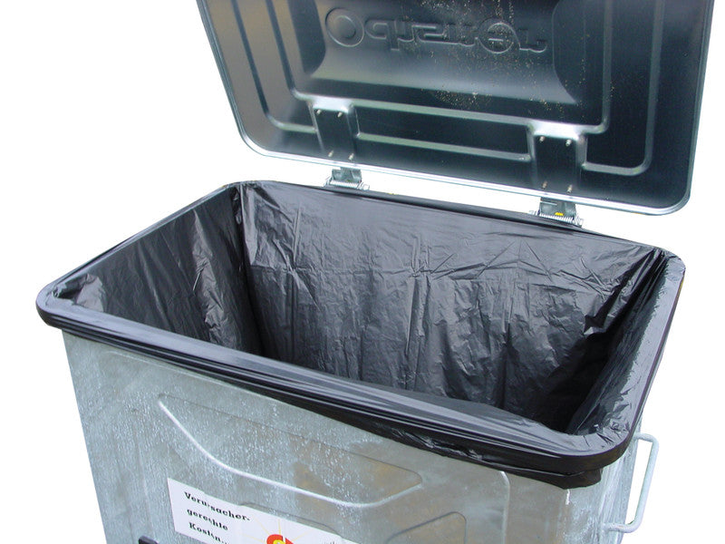 Noname Abfallsack – 800 L, 21 µm, Kunststofffolie, schwarz, recyclingfähig – 50 Stück