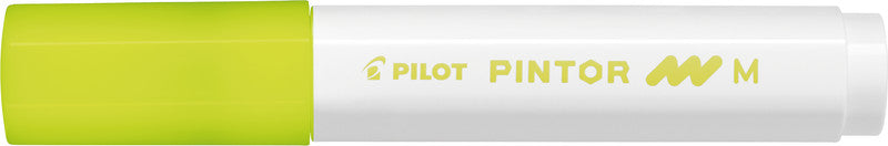 Pilot Pigment-Marker Pintor – Rundspitze 1,5-2,2 mm – Neongelb – Für dunkle Oberflächen geeignet