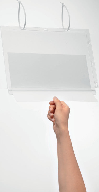 Durable Plakattasche – 210 × 297 mm, transparent, wiederverwendbar, 5er-Pack